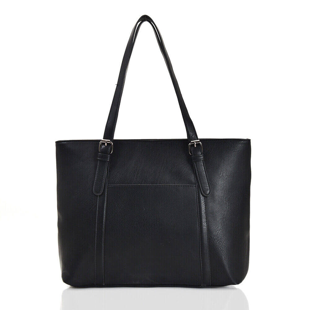 Faux Leather Tote Shopper Handbag