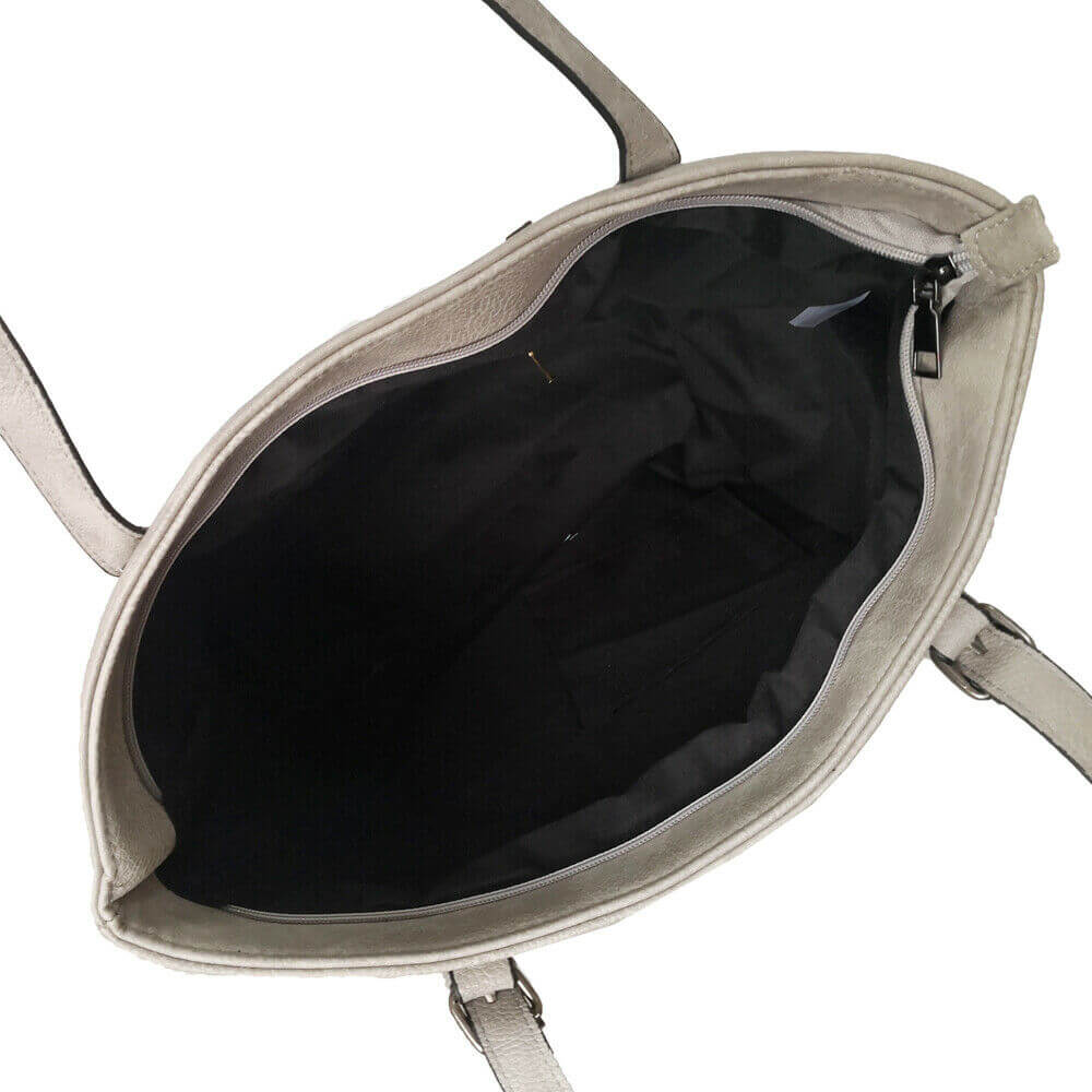 Faux Leather Tote Shopper Handbag