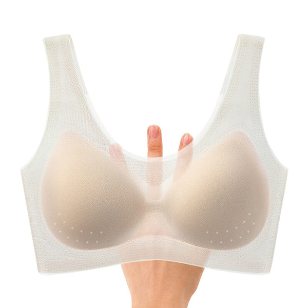 COMFORT SLEEP BRA, Soft Non-Wired Seamless Stretchy, White Nude Ivory,  S-XXL £19.99 - PicClick UK
