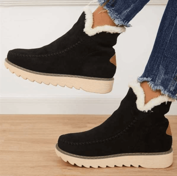 Slip on winter ankle on sale boots