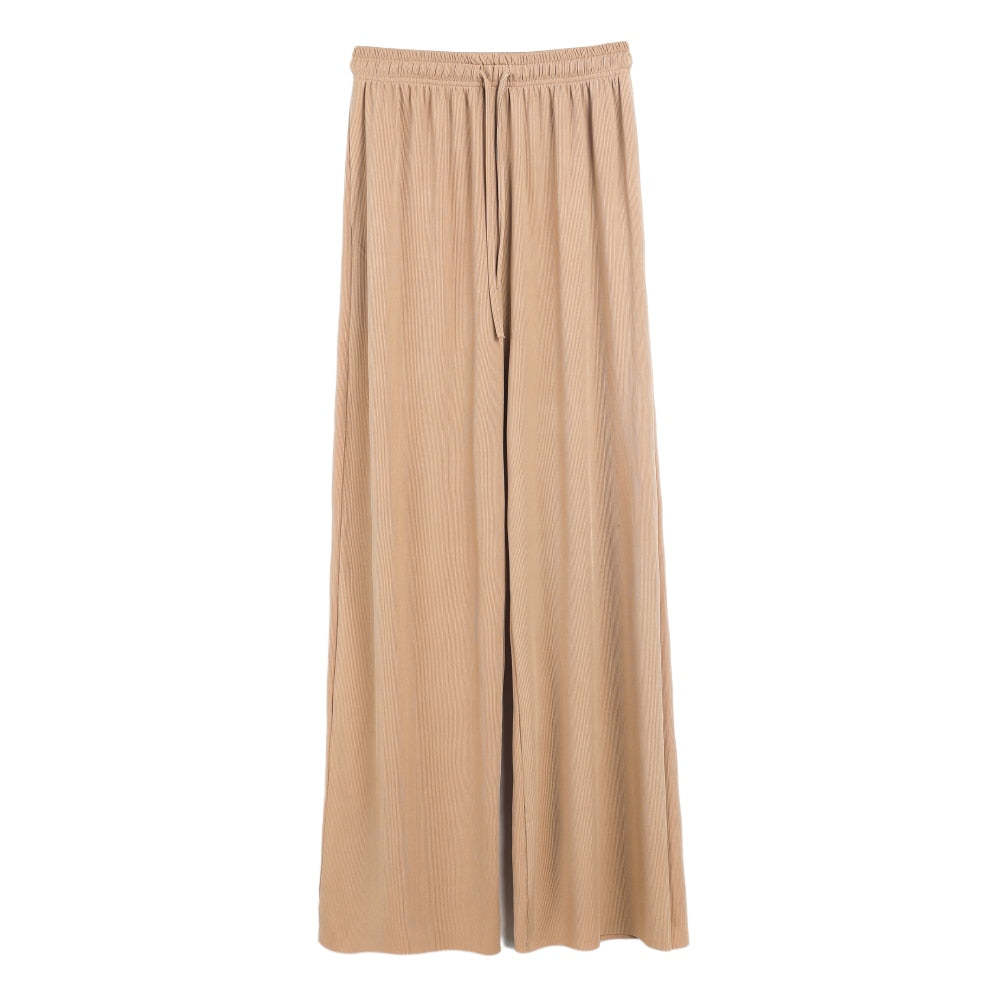 High Waist Wide Leg Trousers