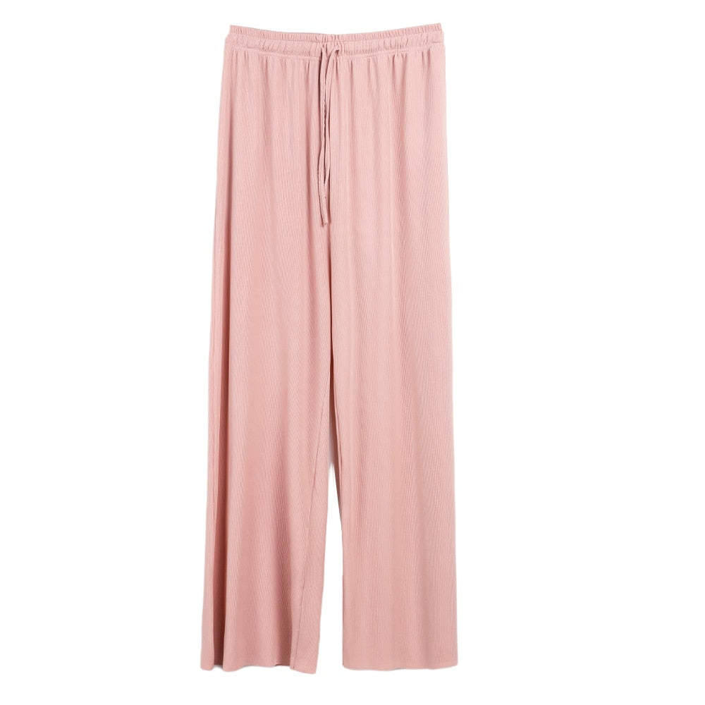 High Waist Wide Leg Trousers