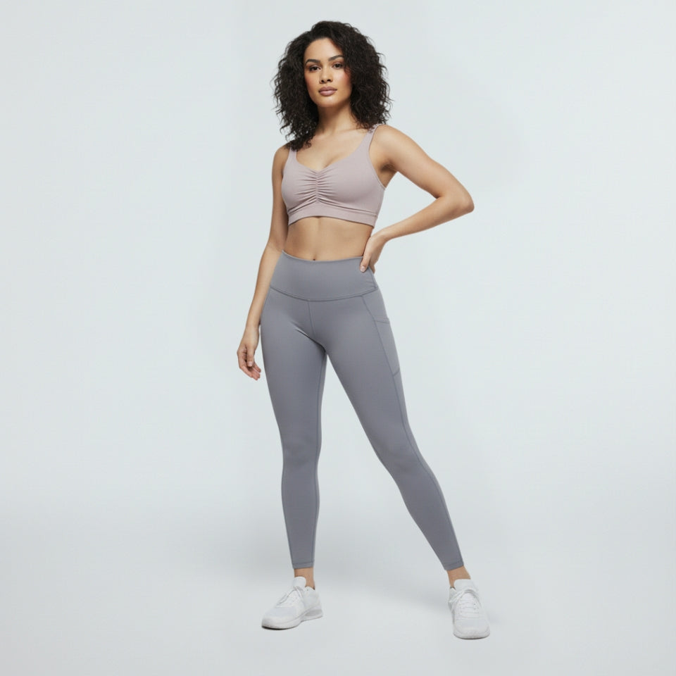 Middle Waist Legging- With Pocket