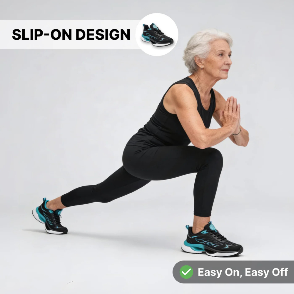 Orthopedic Hands-Free Walking Sneakers –  Comfort & Wide Toe Fit for Seniors