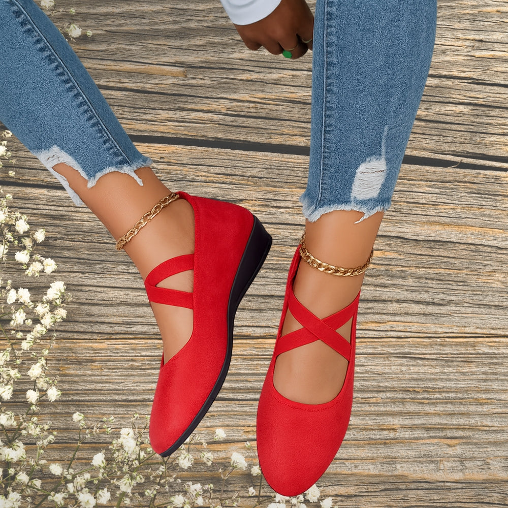 Comfy Elevate Slip-On Wedge Shoes