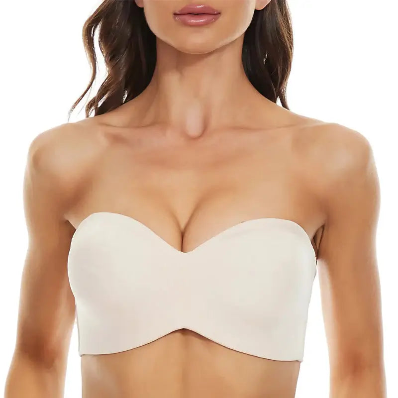 Invisible Lifting Bandeau Bra  Underwire Adhesive Strapless Bras