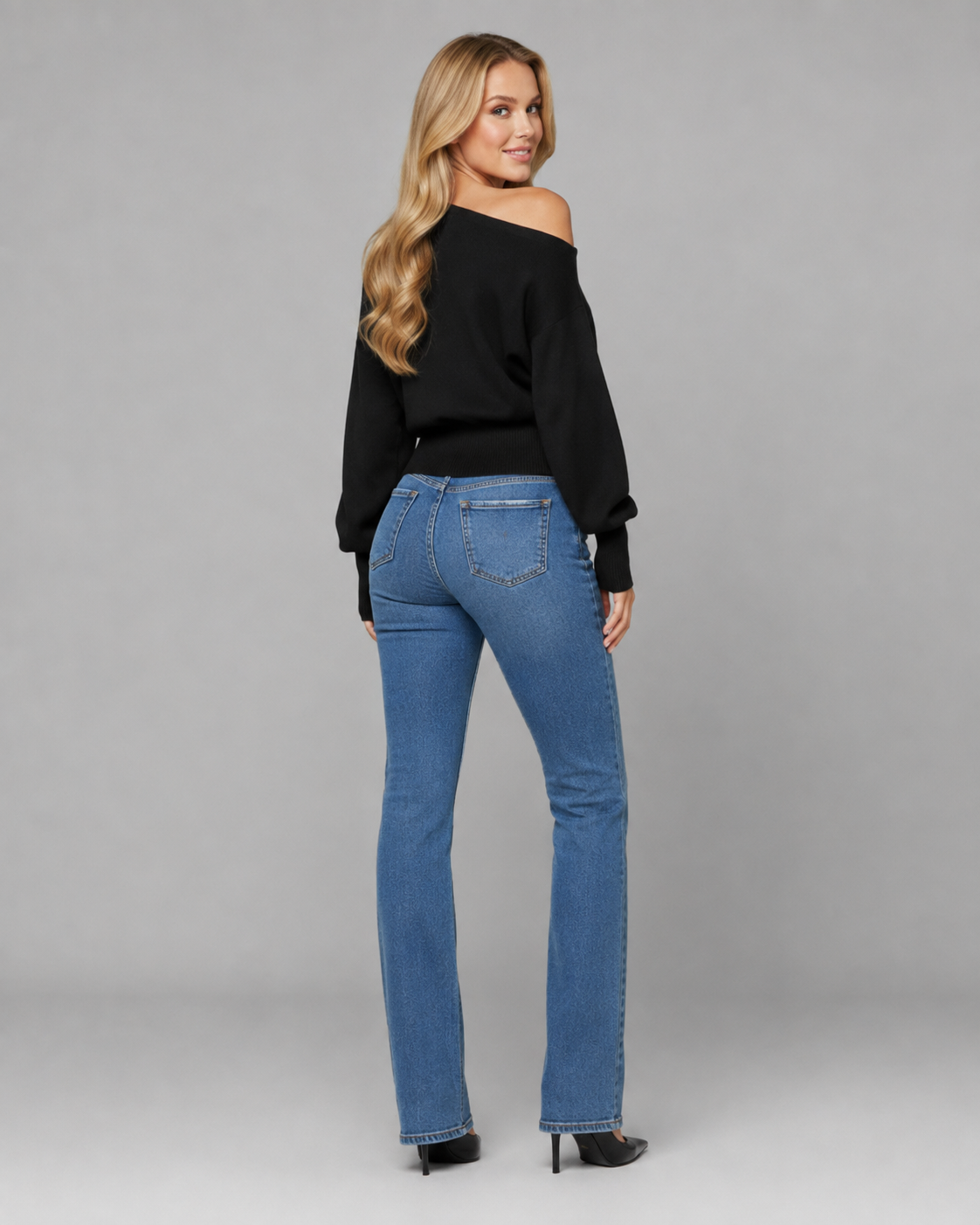 Élodie Off-Shoulder Knit Sweater