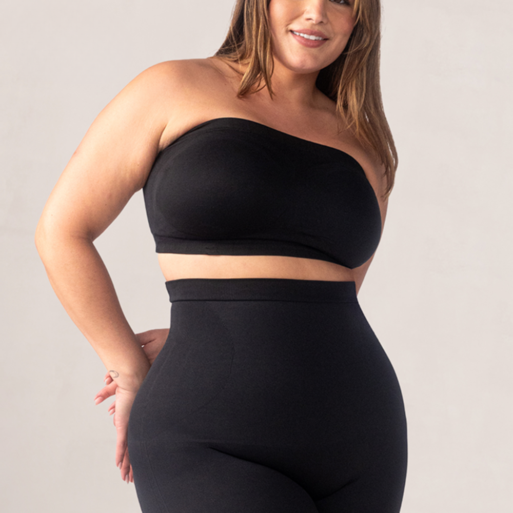 Convertible Strapless Bandeau Bra with Wireless Comfort, Anti-Slip Grip & Removable Straps