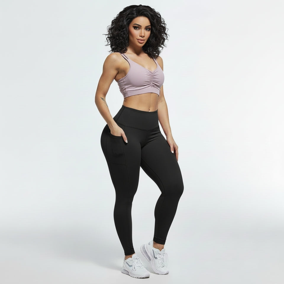 Middle Waist Legging- With Pocket