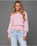 Élodie Off-Shoulder Knit Sweater