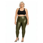 High Waisted Faux Leather Leggings