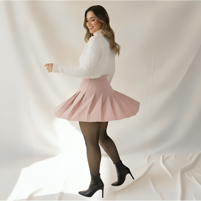 Fleece-Lined Sheer Leggings