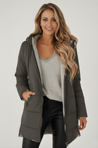 Casual Hooded Puffer Down Jacket