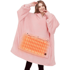 SnuggleHeat™ USB Heated Hoodie Blanket