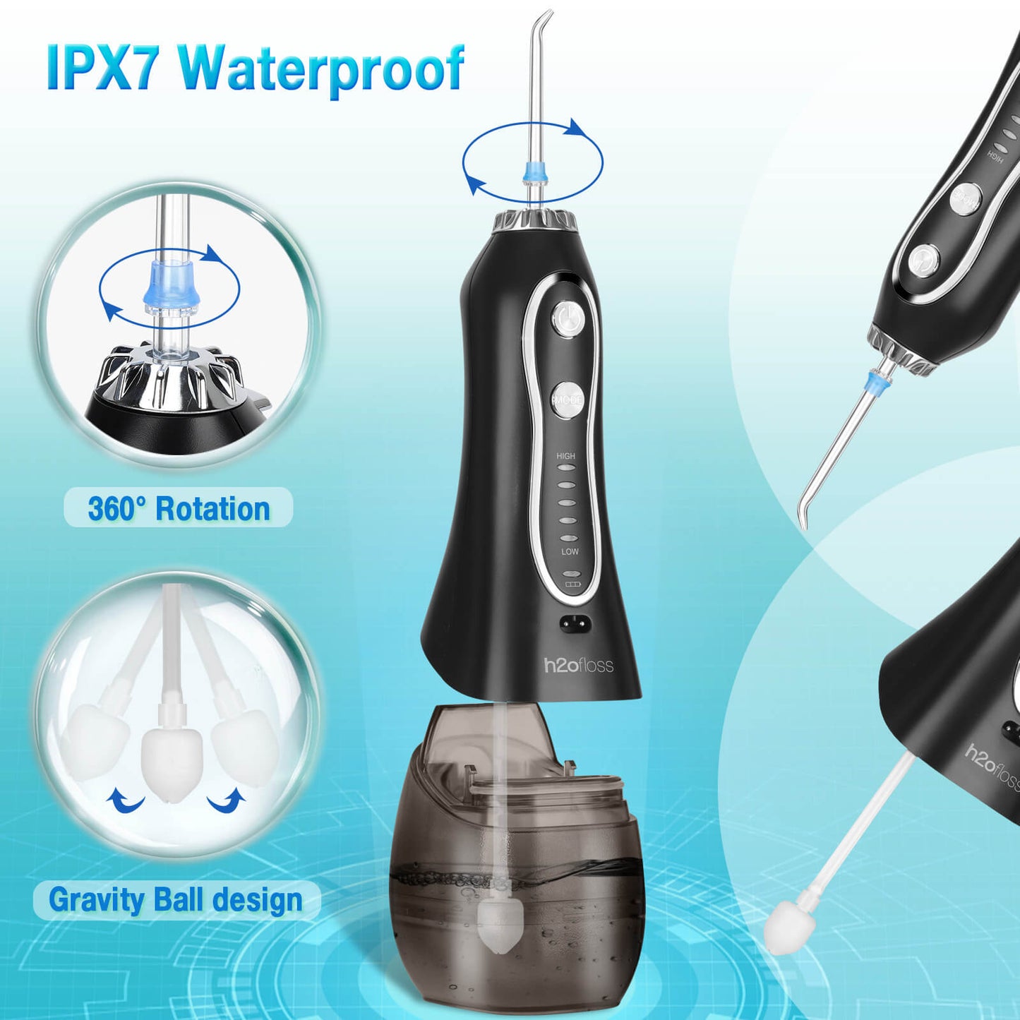 AquaJetFlow™ Water Flosser