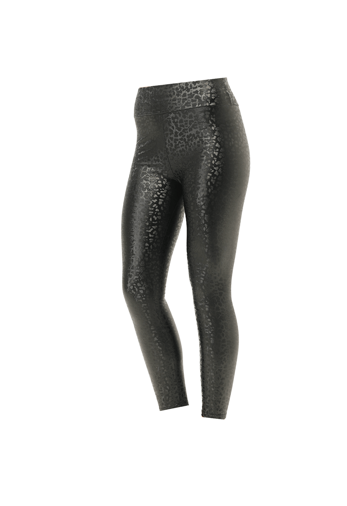 High Rise Snake Faux Leather Leggings  Leather Look Leggings – Queen Curves