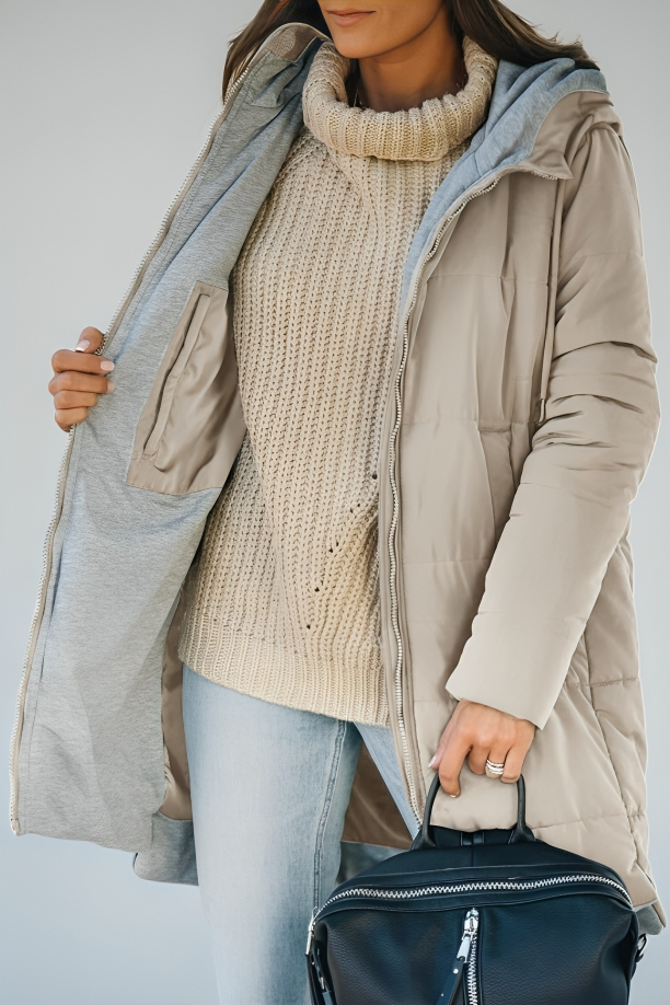 Casual Hooded Puffer Down Jacket