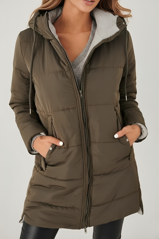 Casual Hooded Puffer Down Jacket