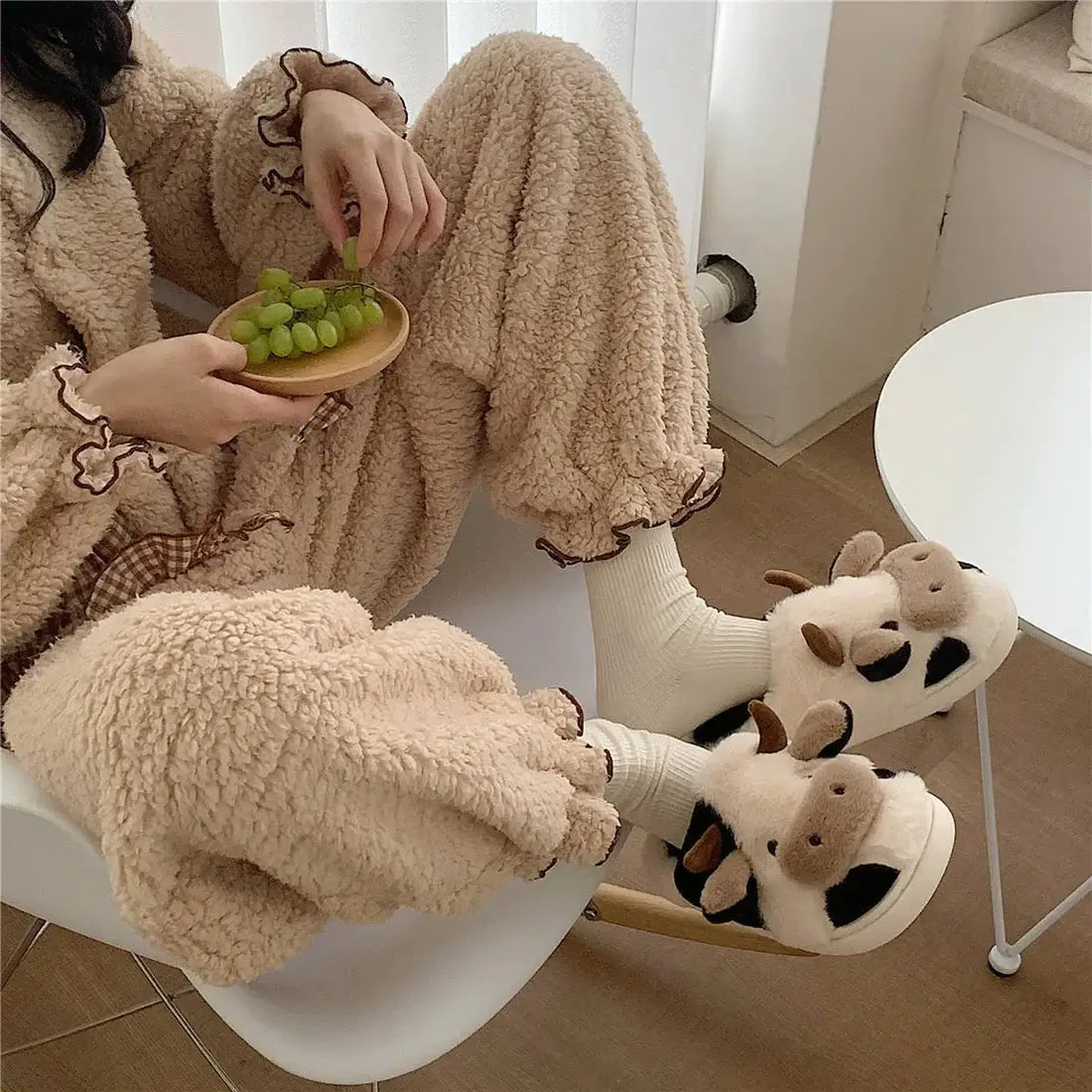 Cozy Cow Slippers