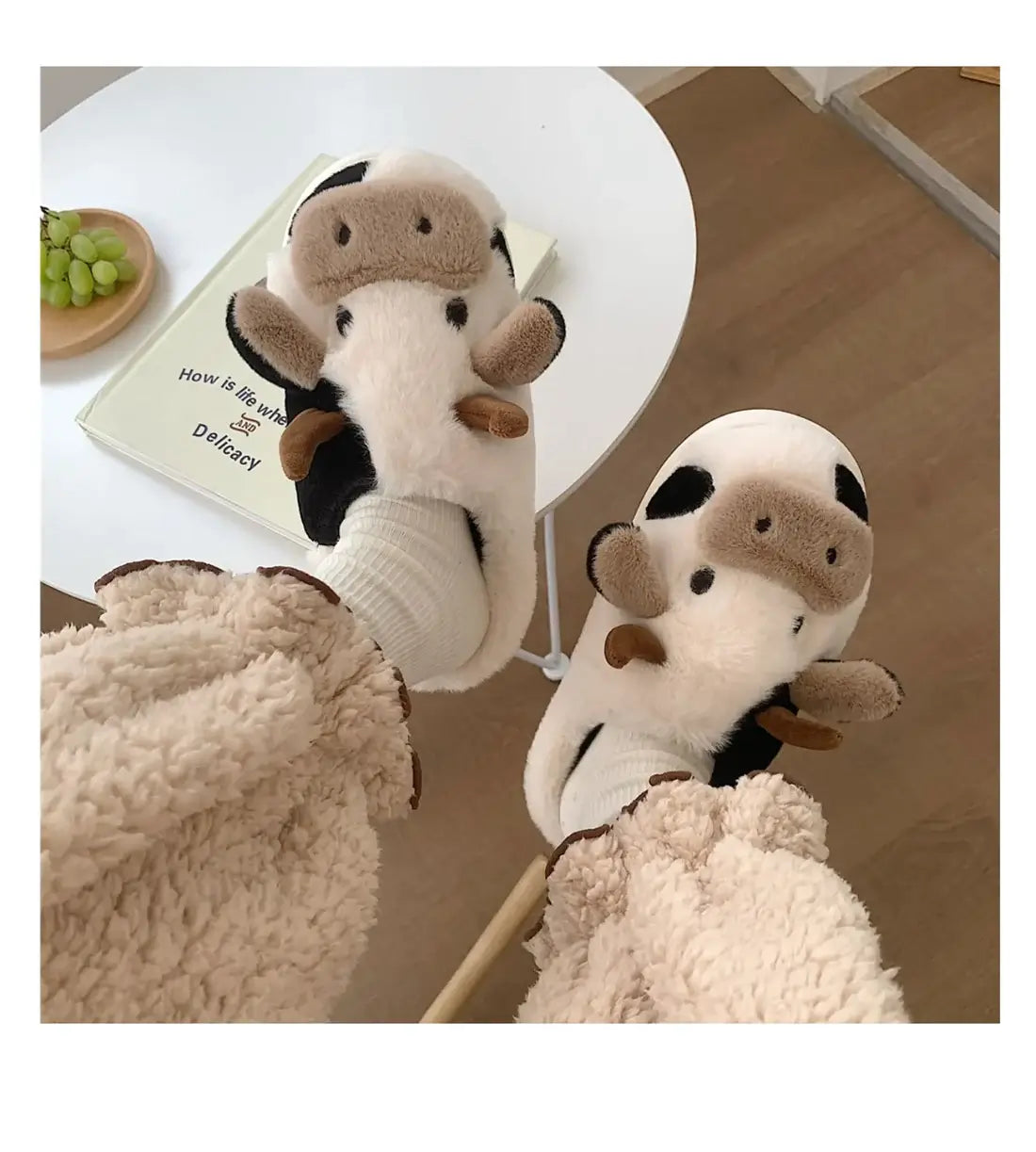 Cozy Cow Slippers