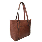 Faux Leather Tote Shopper Handbag