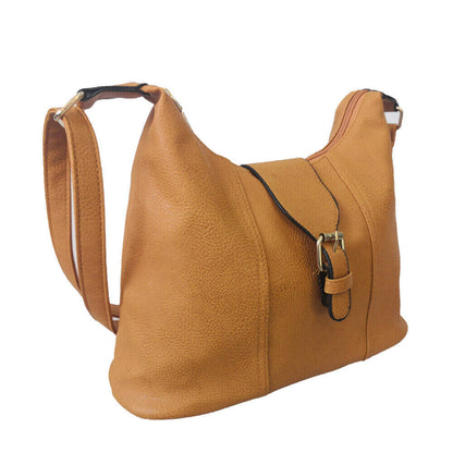 Faux Leather Shoulder Handbag