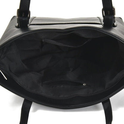 Faux Leather Tote Shopper Handbag