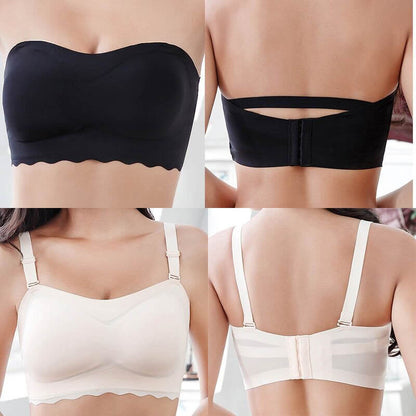 Ice Silk Non-slip Tube Top Strap Bra