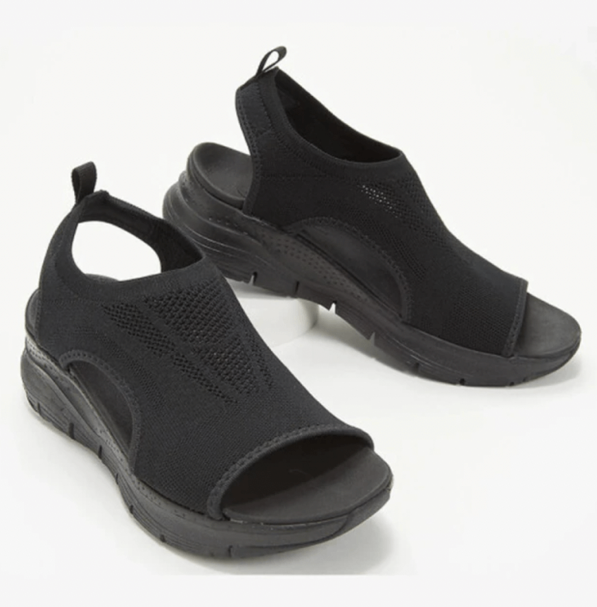 Womens Sandals Size 8 Uk Wide Fit Orthopedic Sandals Women Black