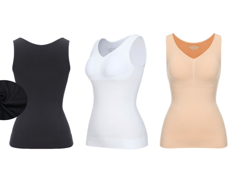 Your Contour Slimming T-Shape Cami Shaper Arm Slimmer Shapewear - Black  Camisole with Long Sleeve