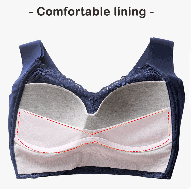 Ultimate Lift Full-Figure Seamless Lace Cut-Out Bra