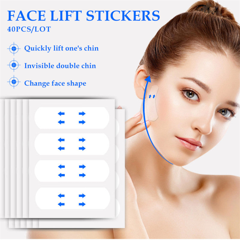40Pcs Invisible Face Lifter Tape - Face Taping