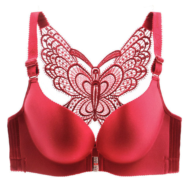 Butterfly Pattern Comfy Bra