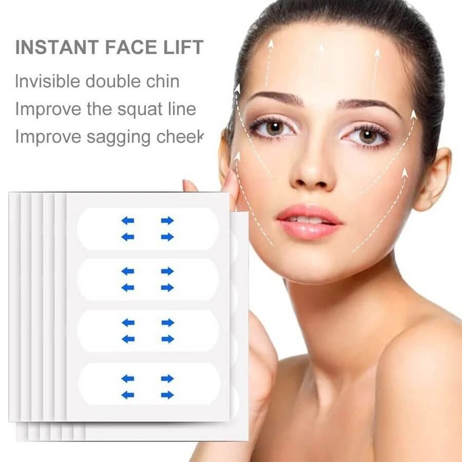 40Pcs Invisible Face Lifter Tape - Face Taping