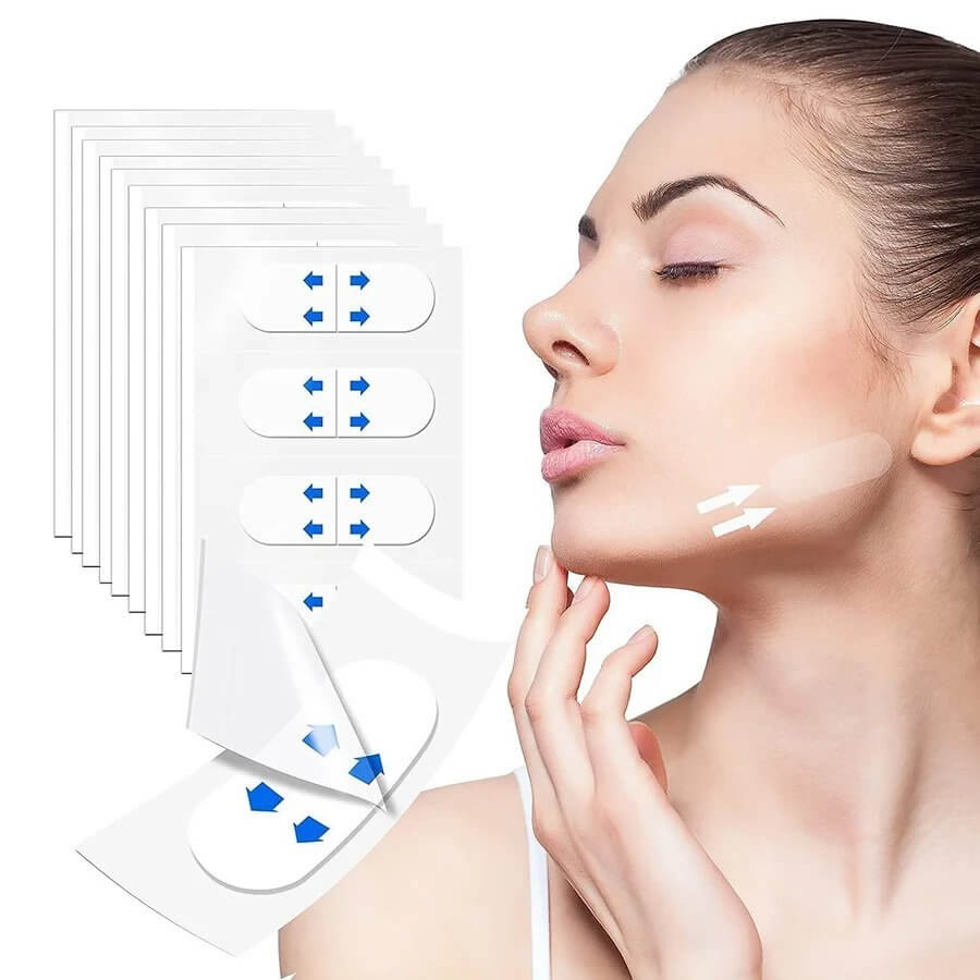40Pcs Invisible Face Lifter Tape - Face Taping