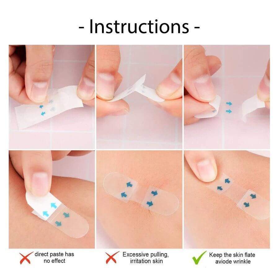 40Pcs Invisible Face Lifter Tape - Face Taping